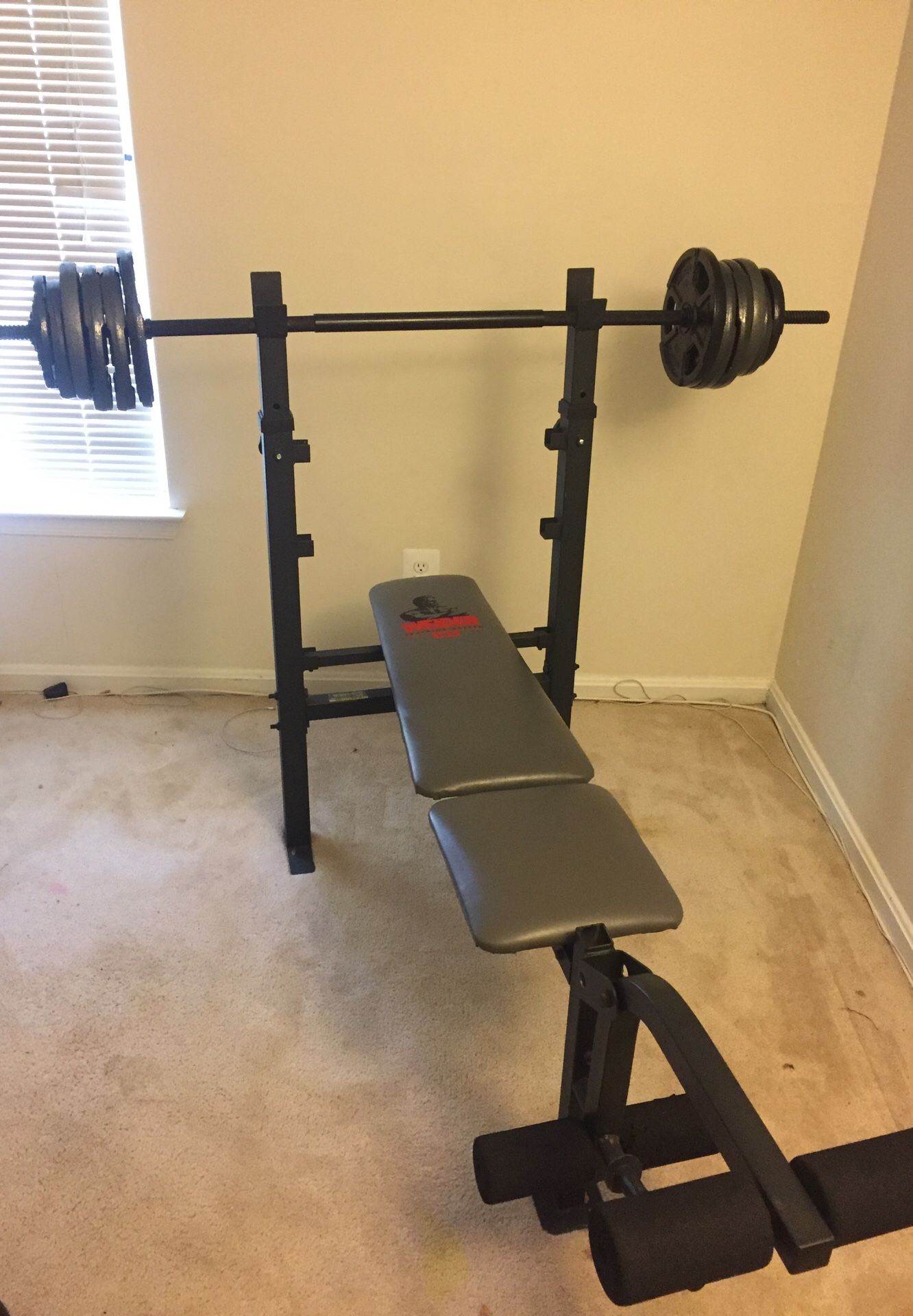 115 pound bench set