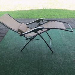 Metal Outdoor Recliner Gravity Chair 