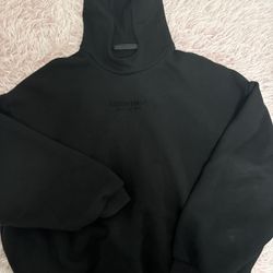 Black Essentials Fear Of God Hoodie