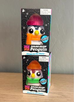 Nee Doh Polar Glow Penguin Squish Toys (2)