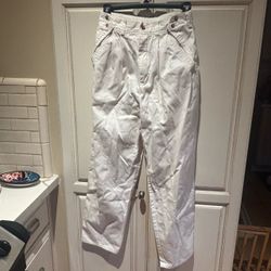 Onyx off white pants waist measures 26”