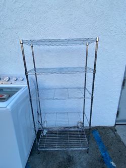 Adjustable 5 tier utility shelf