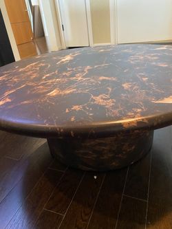 Marble faux coffee table excellent condition