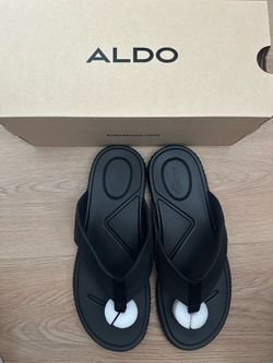 Aldo mens size 10 sandals black
