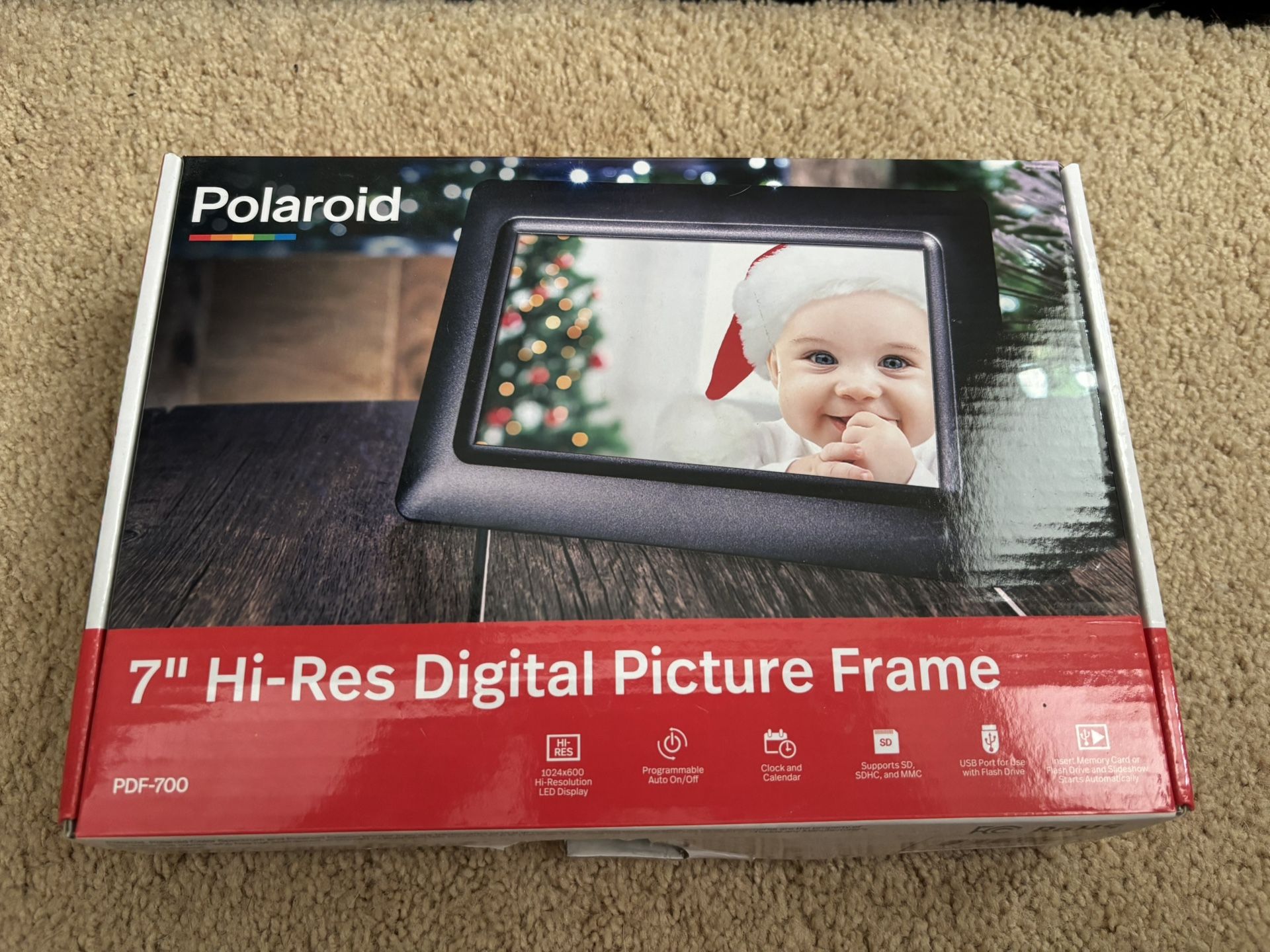 Polaroid 7” High Res Digital Picture Frame