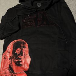 SDL Red Rhinestone Hoodie Small & XL