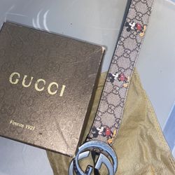 GG Gucci Belt Mickey Mouse