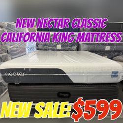 NEW NECTAR CLASSIC CALIFORNIA KING MEMORY FOAM MATTRESS 