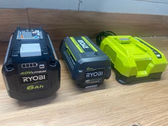Ryobi cordless lawn care package with batteries