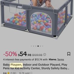 Baby Play Pen With Mat