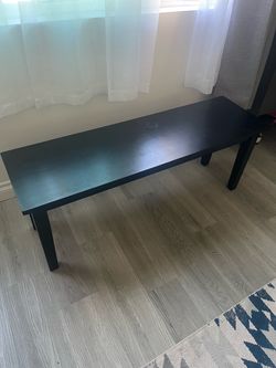 Black bench