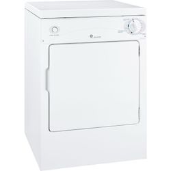 GE DSKS333ECWW Spacemaker 120V Portable Electric Dryer