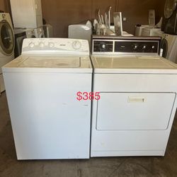 Beautiful Hotpoint Washer And Kenmore Gas Dryer.