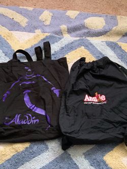 Disney Aladdin & Annie 20th Anniversary Bags