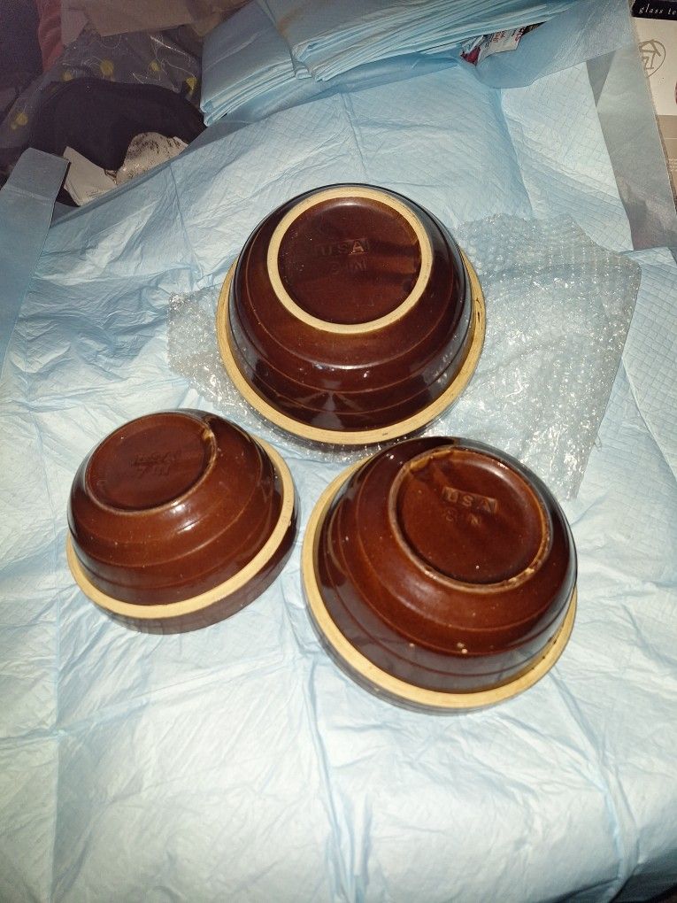 Vintage Stoneware Bowls