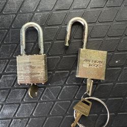 2 Heavy-Duty Padlocks with Keys – American Lock & US Series