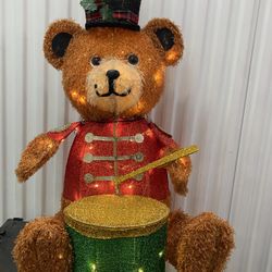 Outdoor Christmas Teddy Bear  3 Feet
