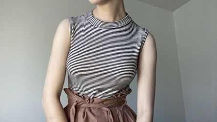 striped bodysuit size MEDIUM