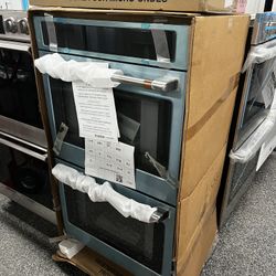 GE Café 30” Electric Double Wall Oven Stainless Steel 