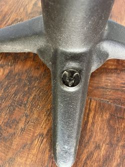 Rare Cast Iron Bottom All saints Bar Stools