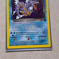 German Pokemon Card Holo Dunkles Garados (Dark Gyarados)