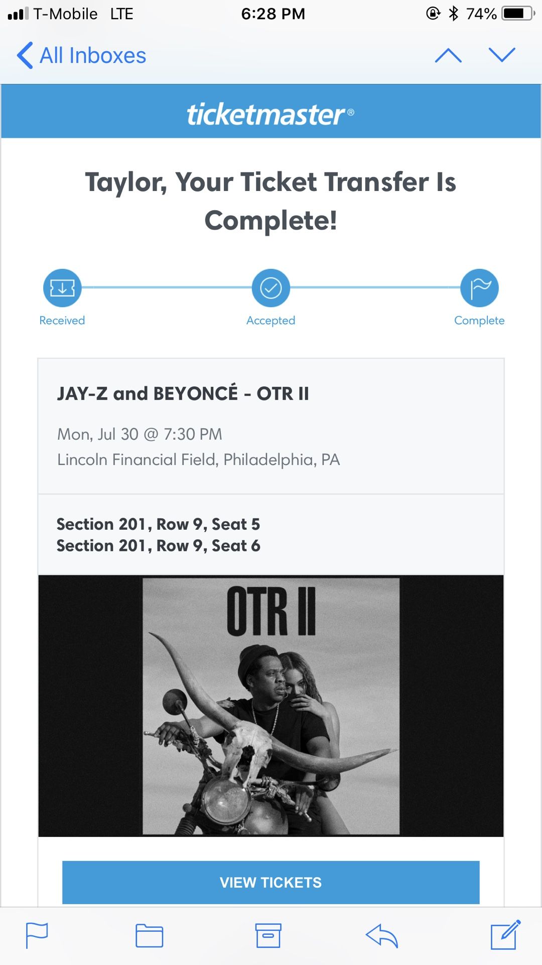 Beyoncé & JayZ Tickets for Sale!! PHILLY