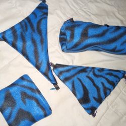 4 Piece Cage Accessories (Hammock, Tunnel, Pouch)