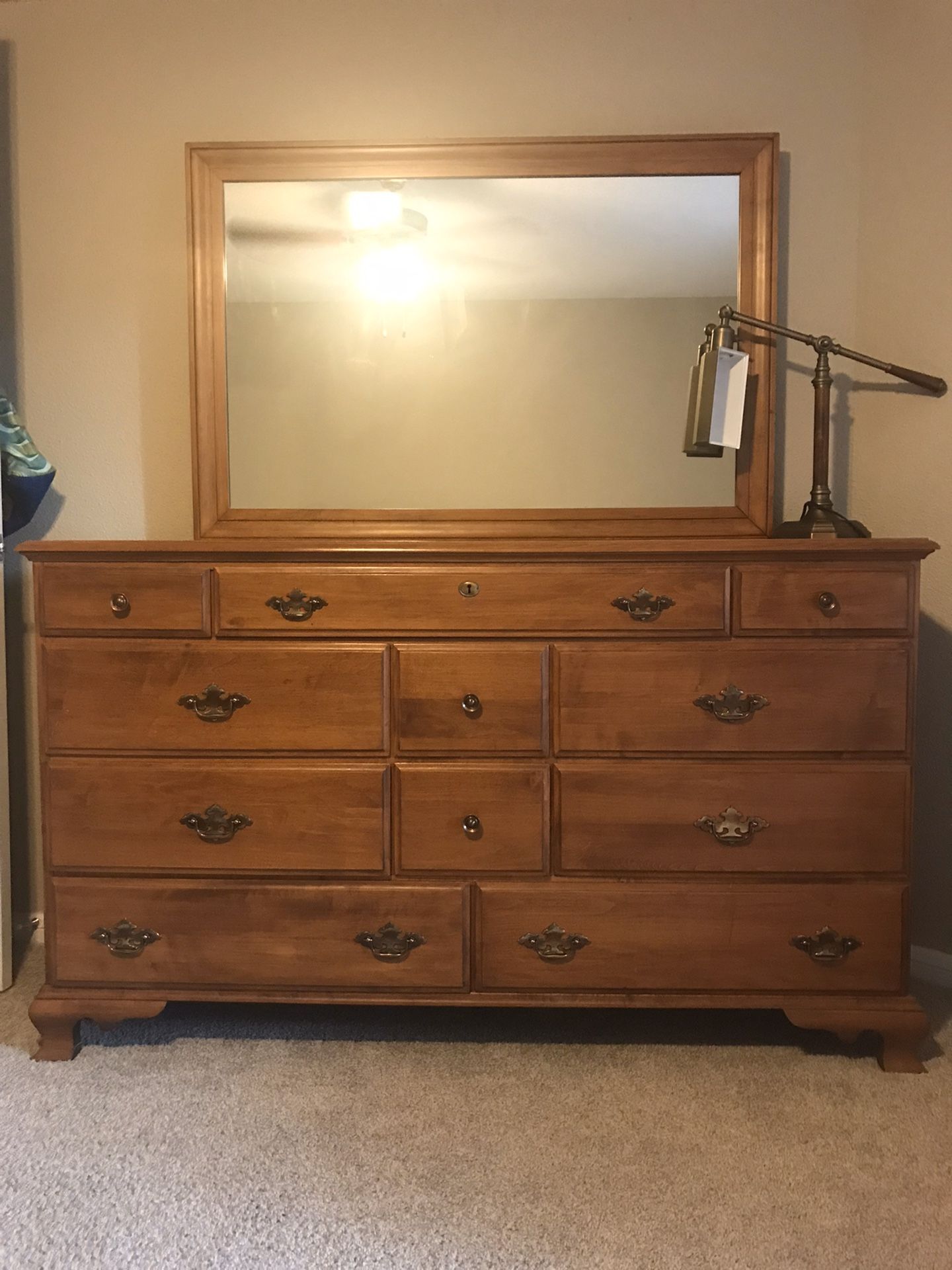 Dresser with mirror