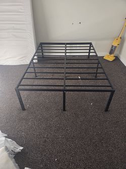 2 Full Size Metal Platform Bed Frames – No Box Spring Needed