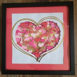 Valentine's Day 3D Art Shadow Box