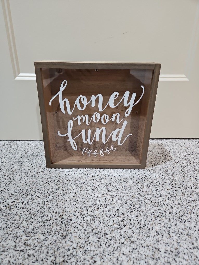 Honeymoon Fund Wooden Box
