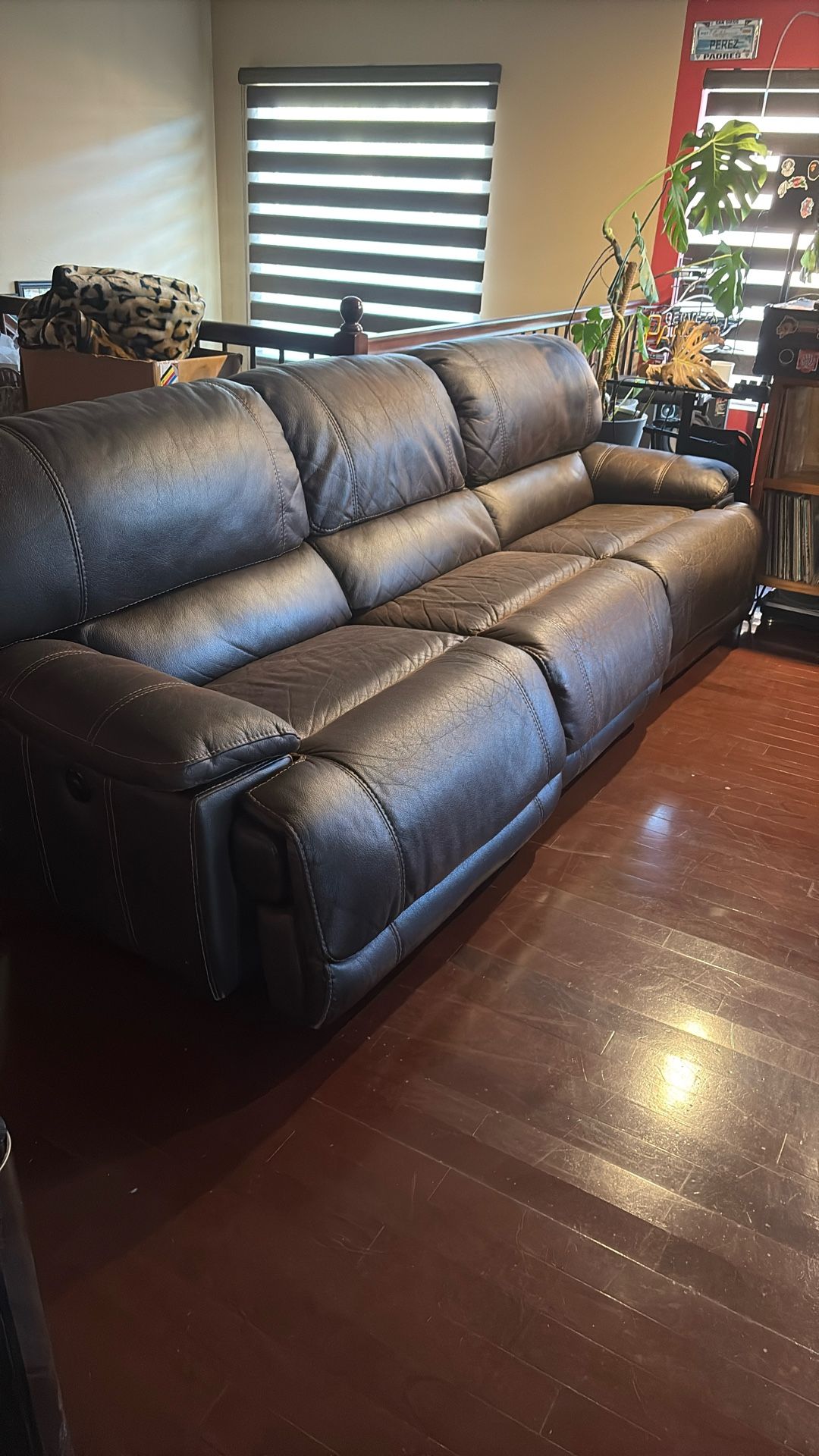 Free Oversize Power Reclining Sofa 