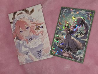 Genshin Impact Cardboard Art Cards