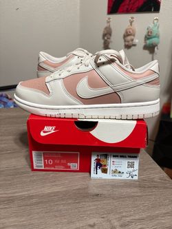 Size 10W / 8.5 Mens - Nike Dunk Low Particle Pink Oxford Sail