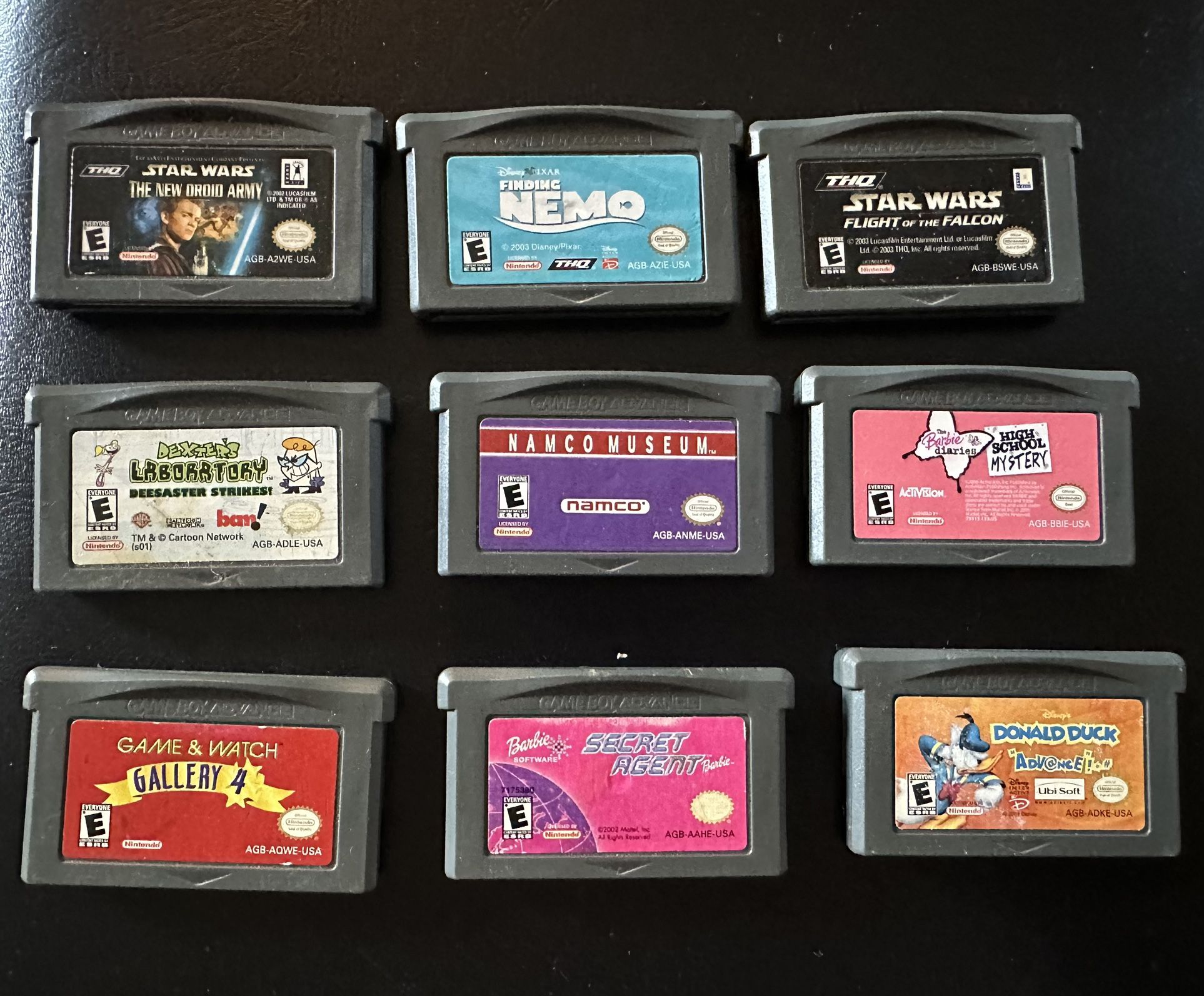 Nintendo Gameboy Advance Games