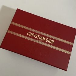 Dior box; red Door gift box
