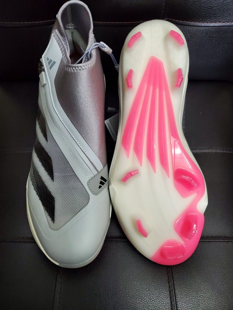 Adidas Adizero Impact+ TPU Grey Core Black Baseball Cleats  display picture 3