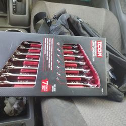 Icon Seven Piece SAE Wrench Set