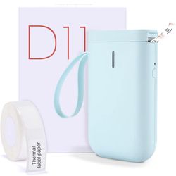 NIIMBOT D11 Thermal Label Maker Wireless Bluetooth Portable & Tapes - Aqua Green