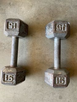 Set of 15s dumbells