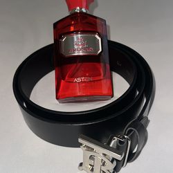 Belt and cologne