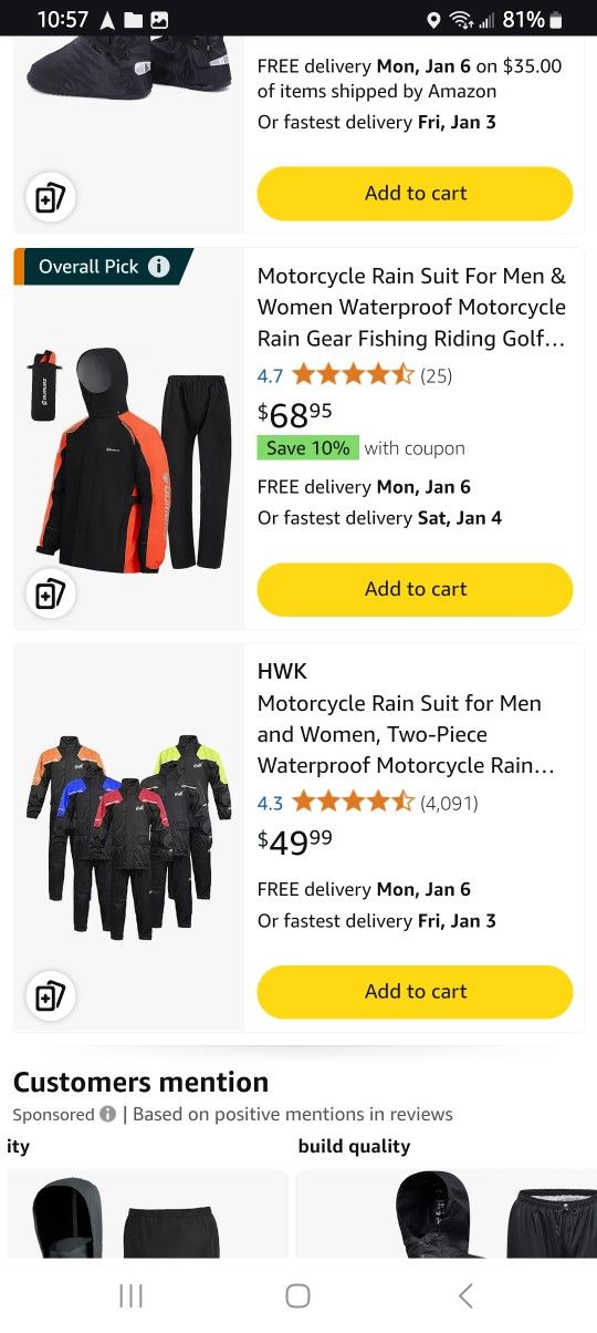 Rain Suit