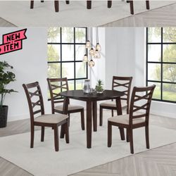 5 Pc Dining Set Round 