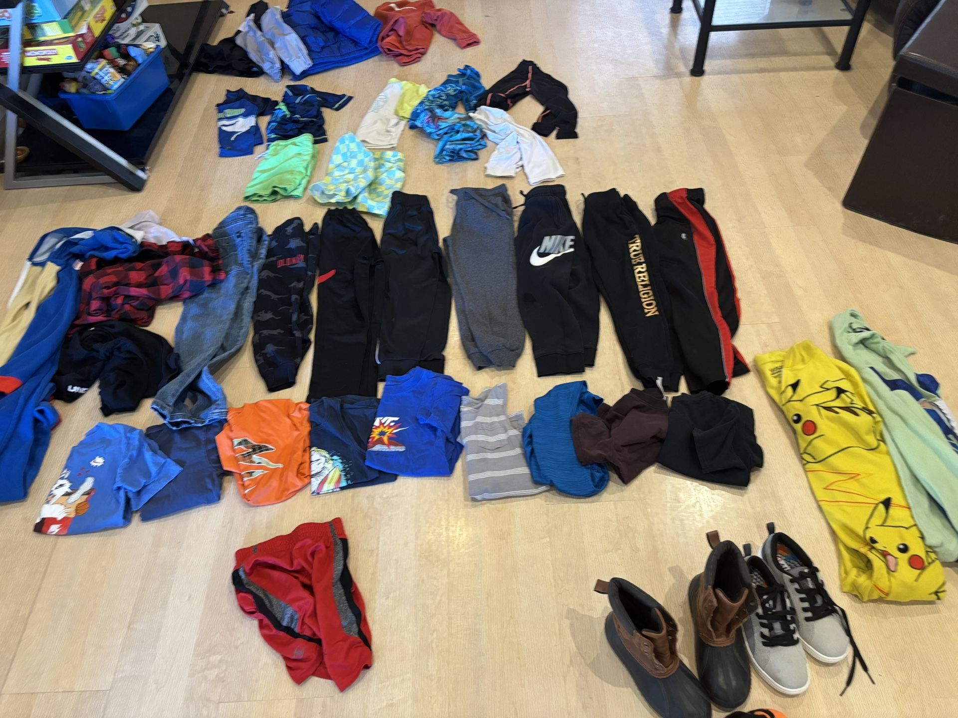 Boy Clothes Size 4/5 And Shoes