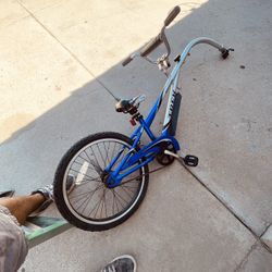 Trek Mountain Train trailer bike, also known as a tag-along bike. 