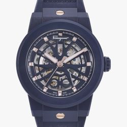 Mens Watch: Ferragamo F-80 Skeleton Ecoceramic Collection Limited Edition