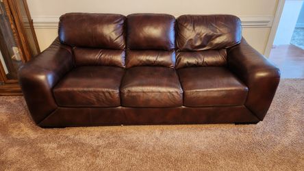 Leather Sofa & Love seat