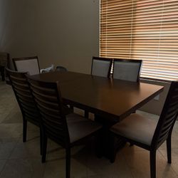 Dark Wood Kitchen Table