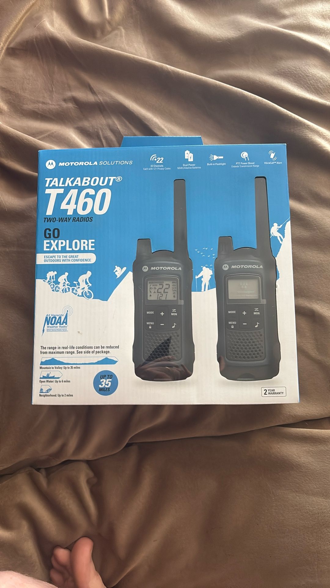 Motorola Talkabout T460 2 Way Radios.