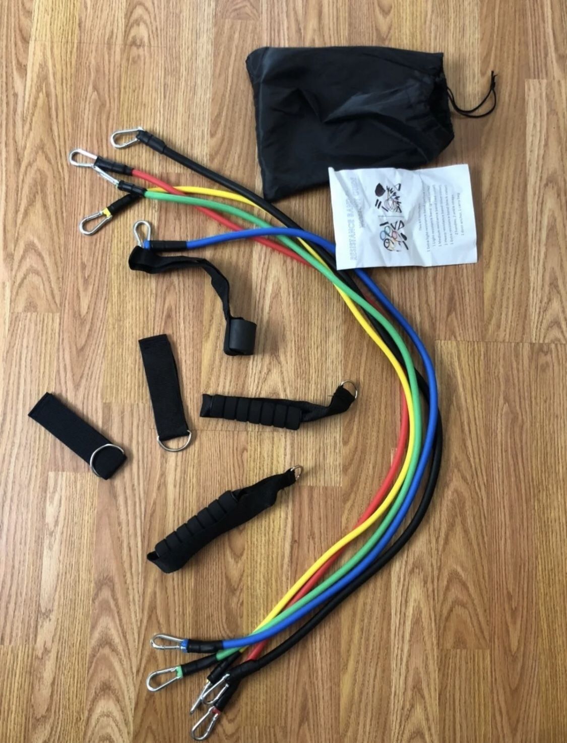 Resistance Bands Set of 11 piece New